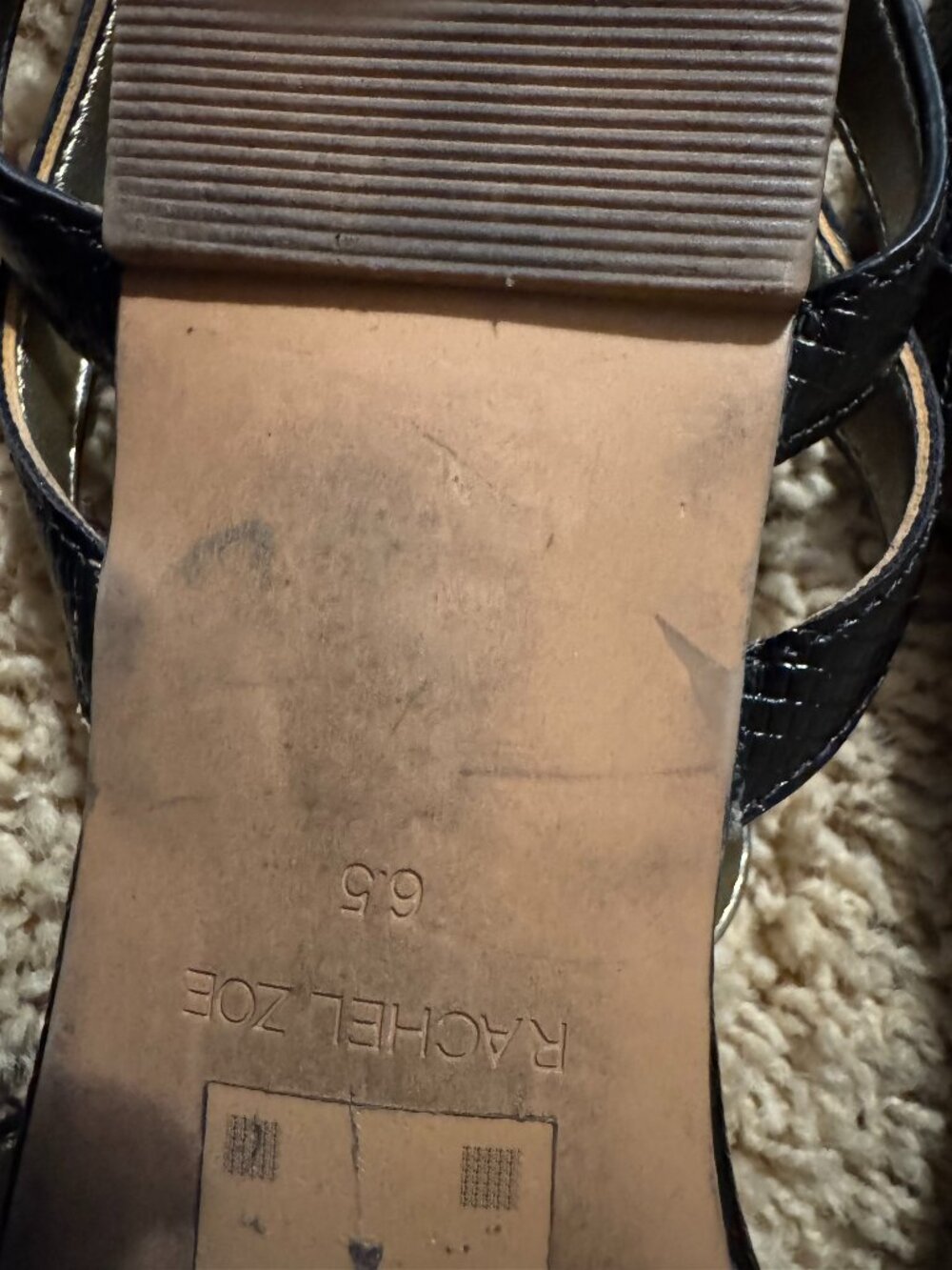 Black Rachel Zoe strappy flat shoe! - Picture 4 of 4